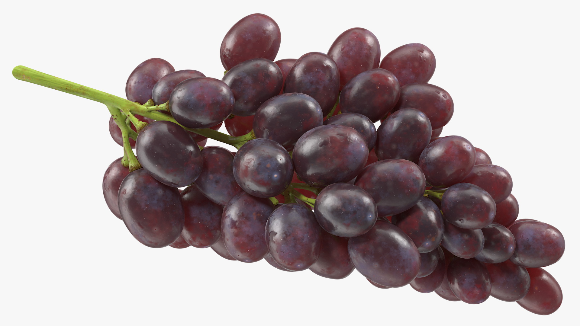 Cluster of Dark Grapes 3D