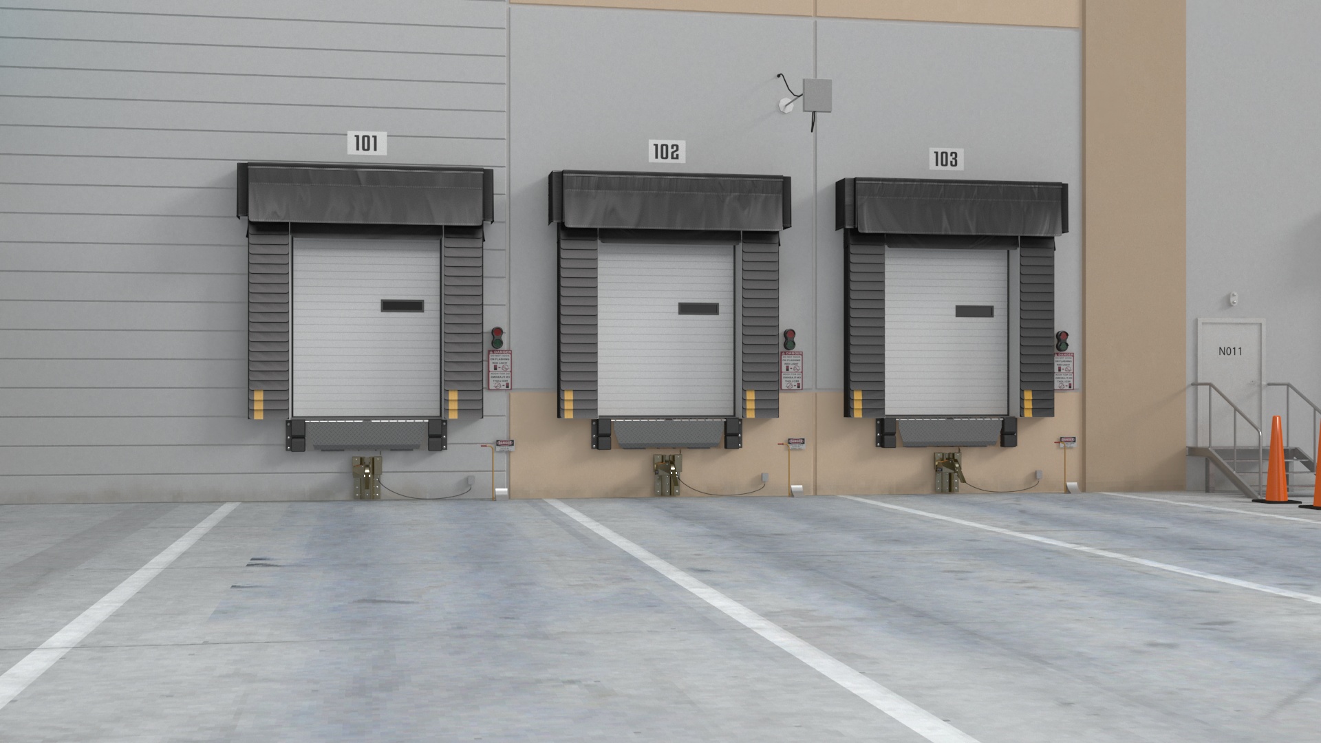 3D Amazon Fulfillment Distribution Center model