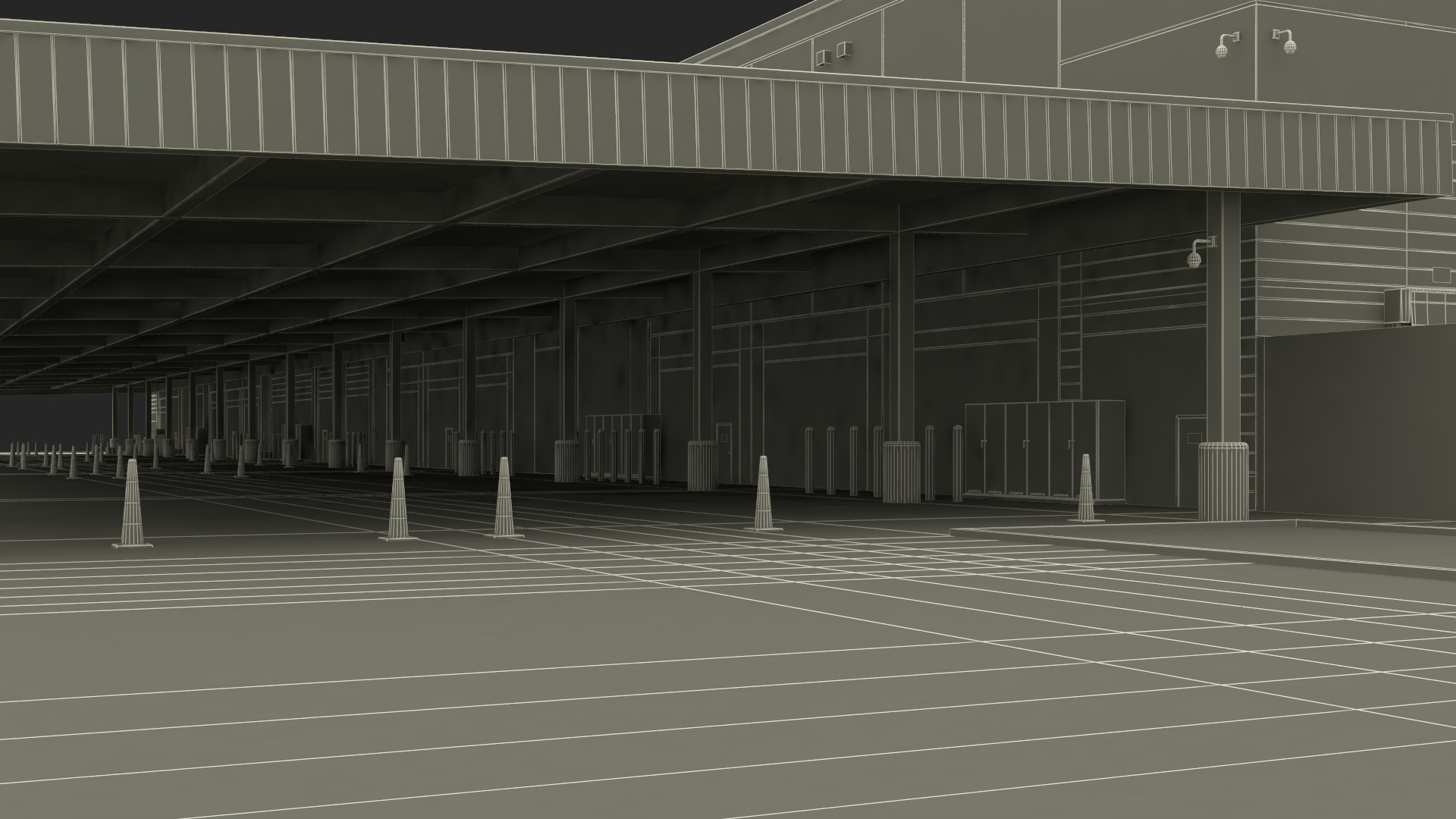 3D Amazon Fulfillment Distribution Center model