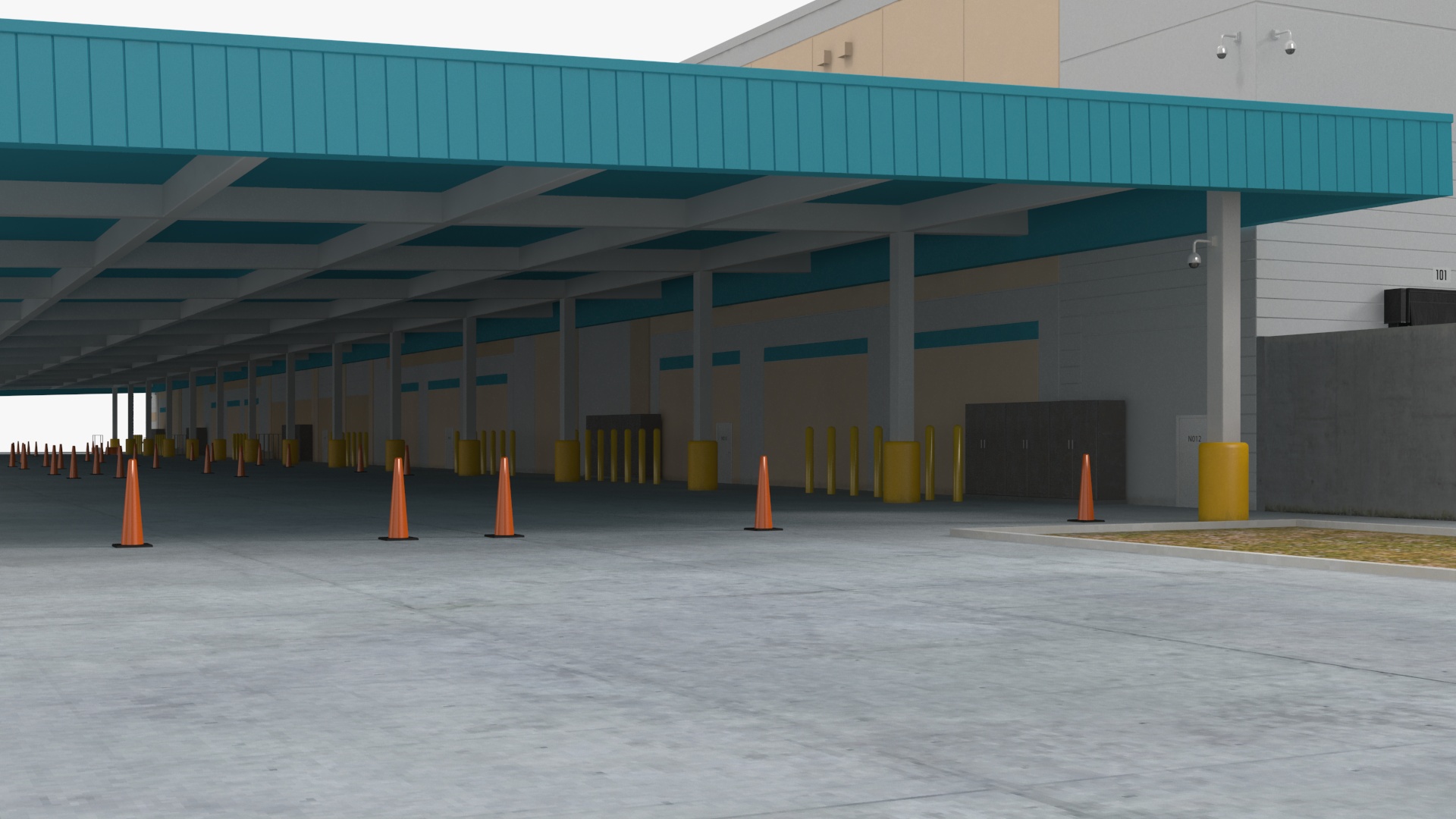 3D Amazon Fulfillment Distribution Center model