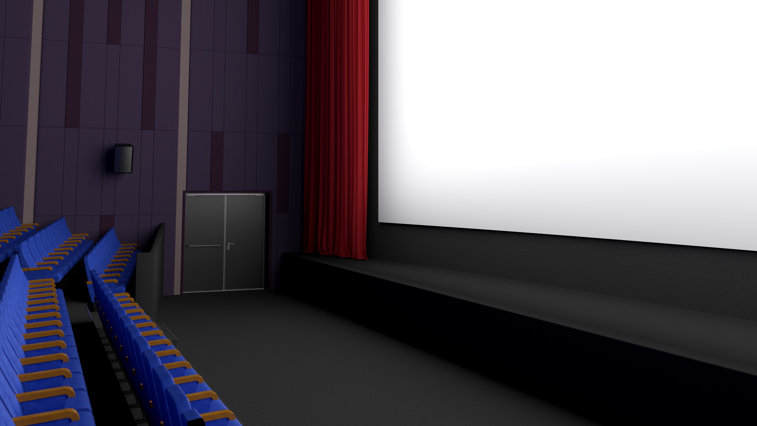 3D Movie Theater Hall model