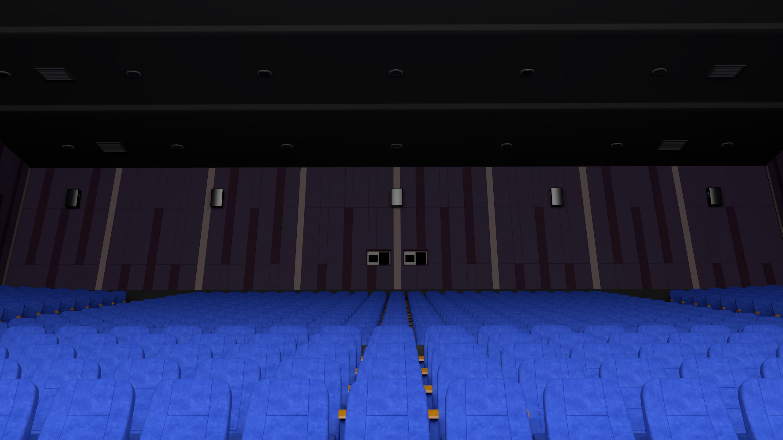 3D Movie Theater Hall model