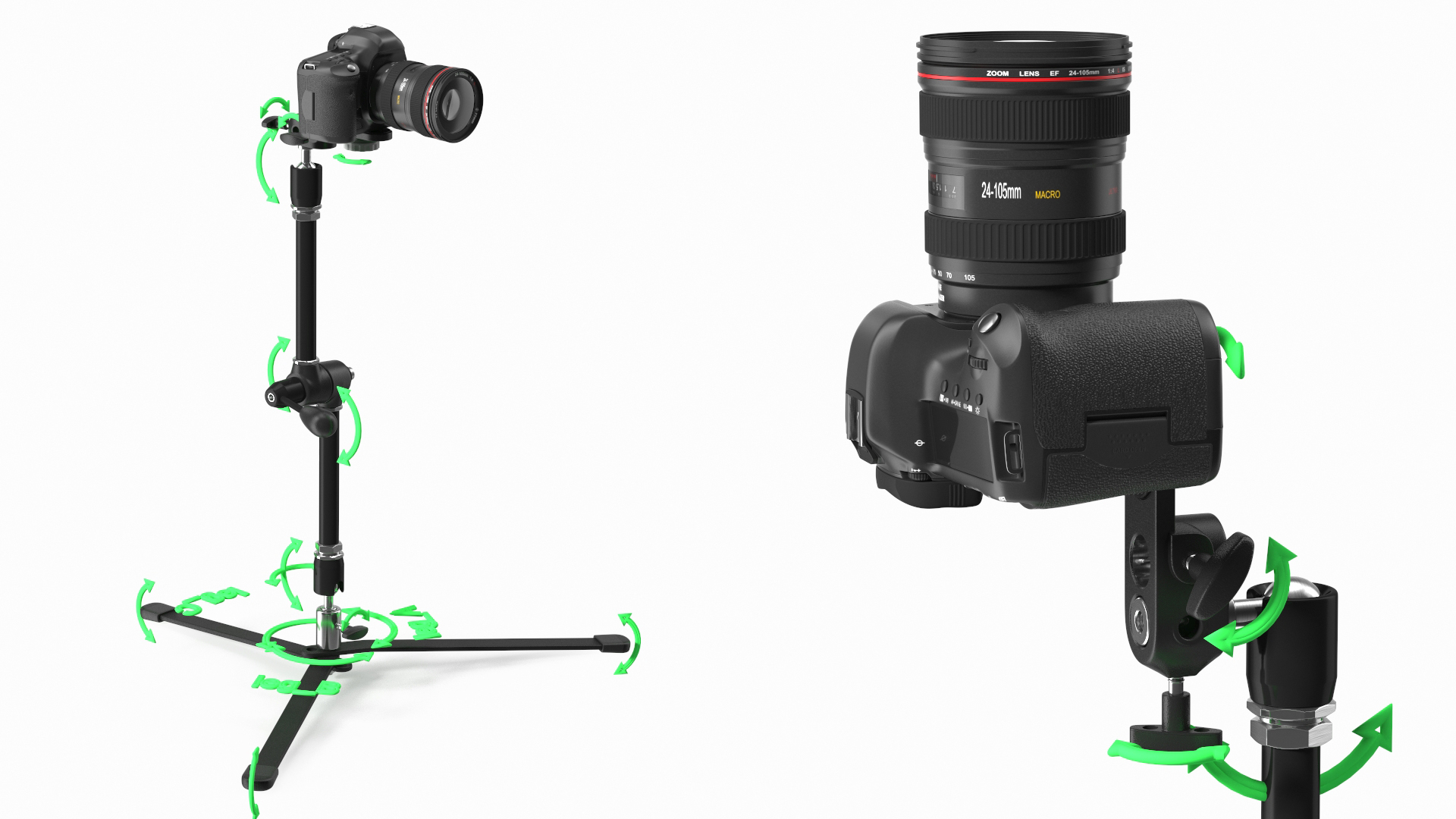 Photo Arm Kit with Camera Rigged 3D