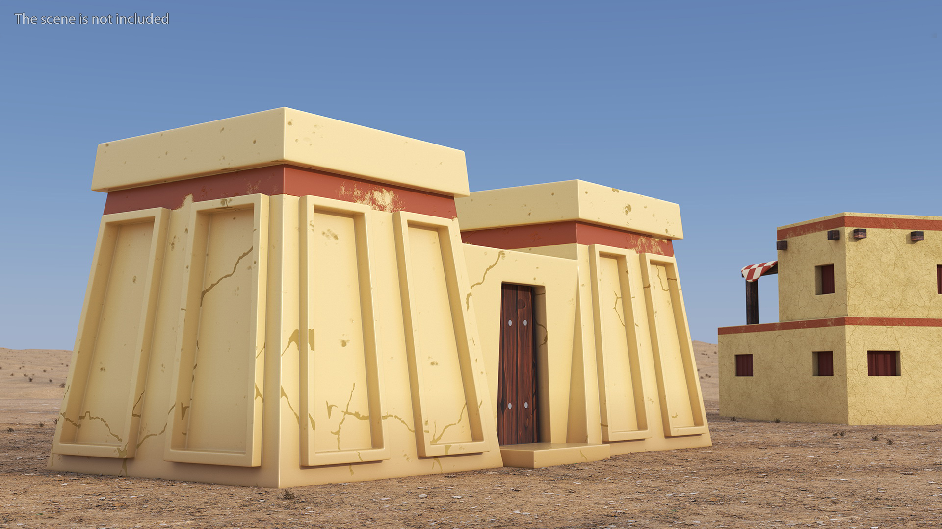 3D model Stylized Arab Gate to the Yard