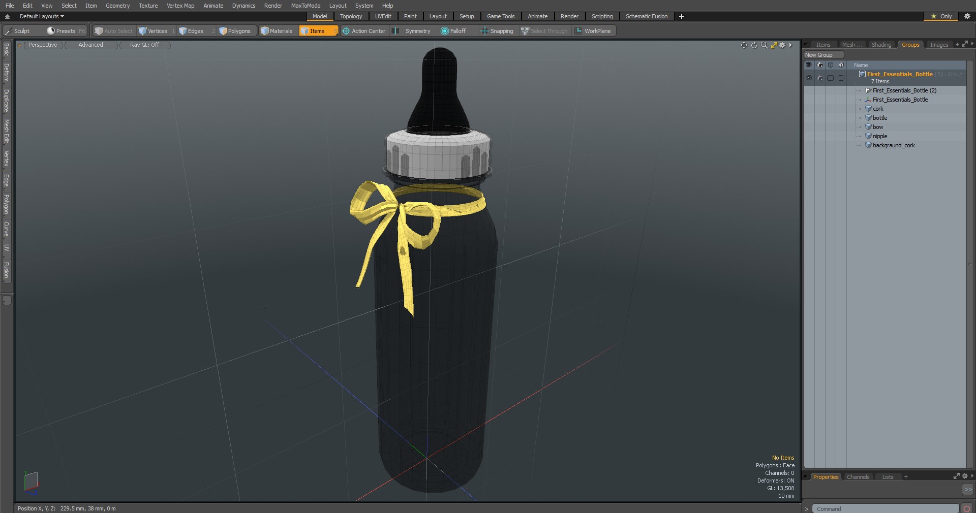 3D First Essentials Bottle model