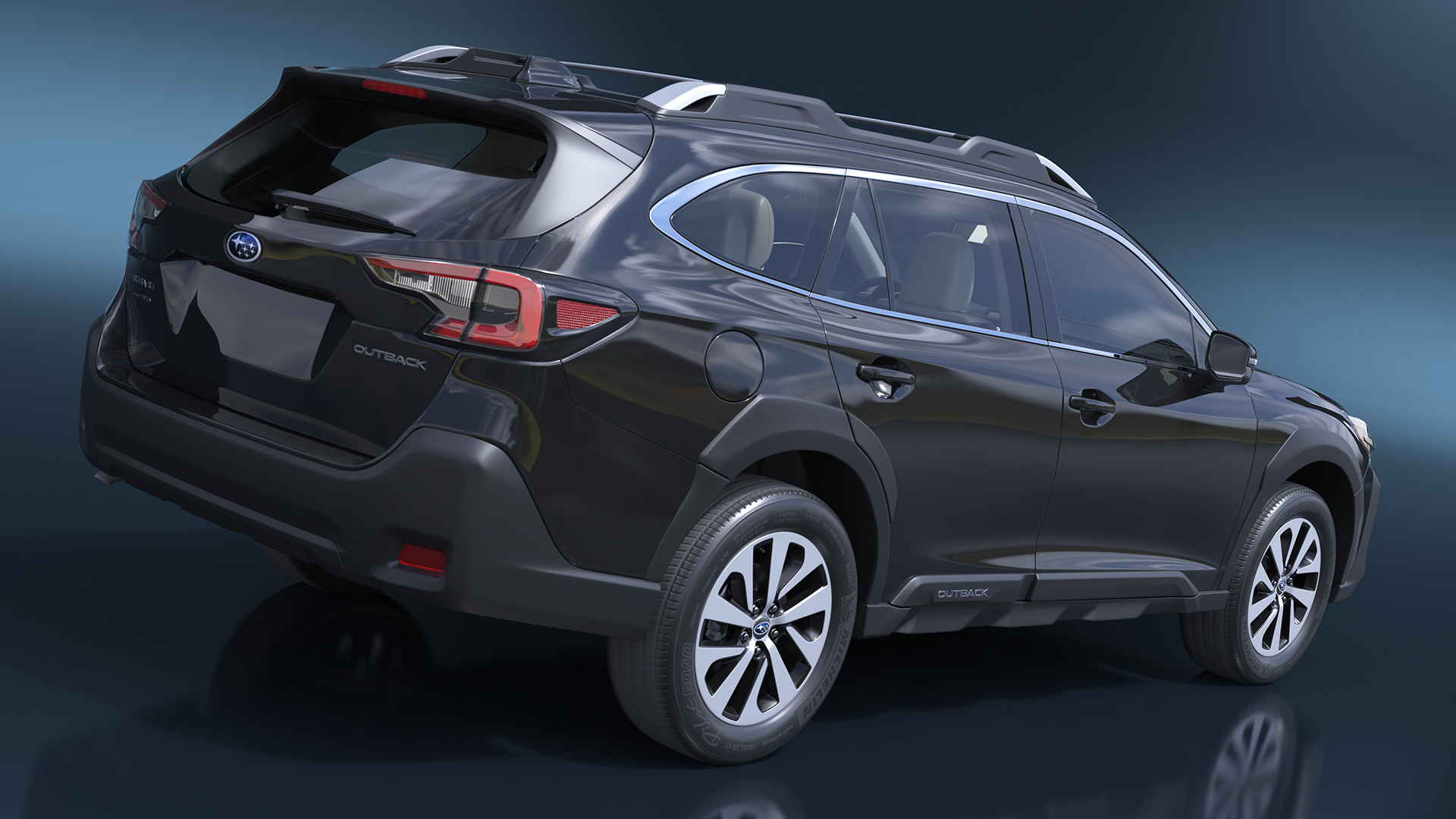 3D model Black Crossover Subaru Outback 2025