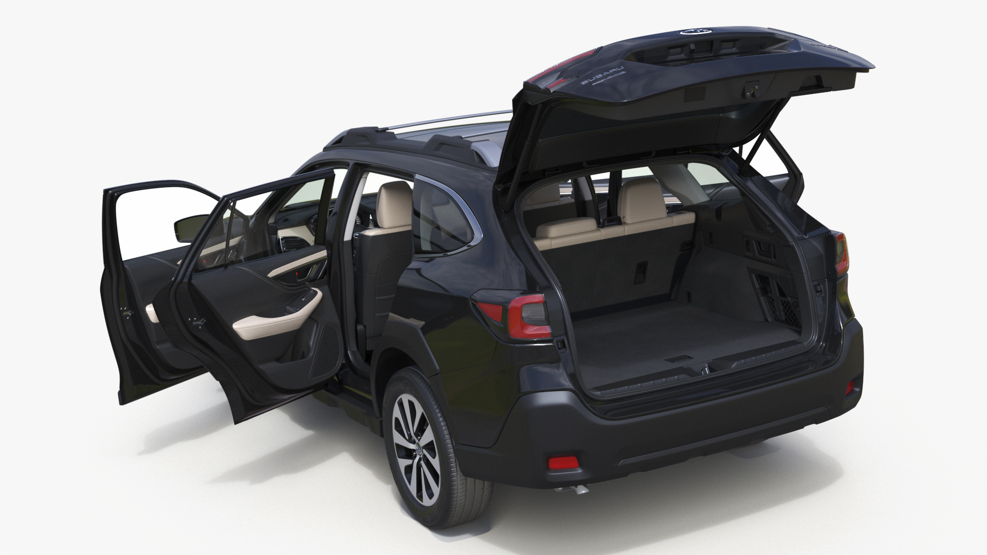 3D model Black Crossover Subaru Outback 2025