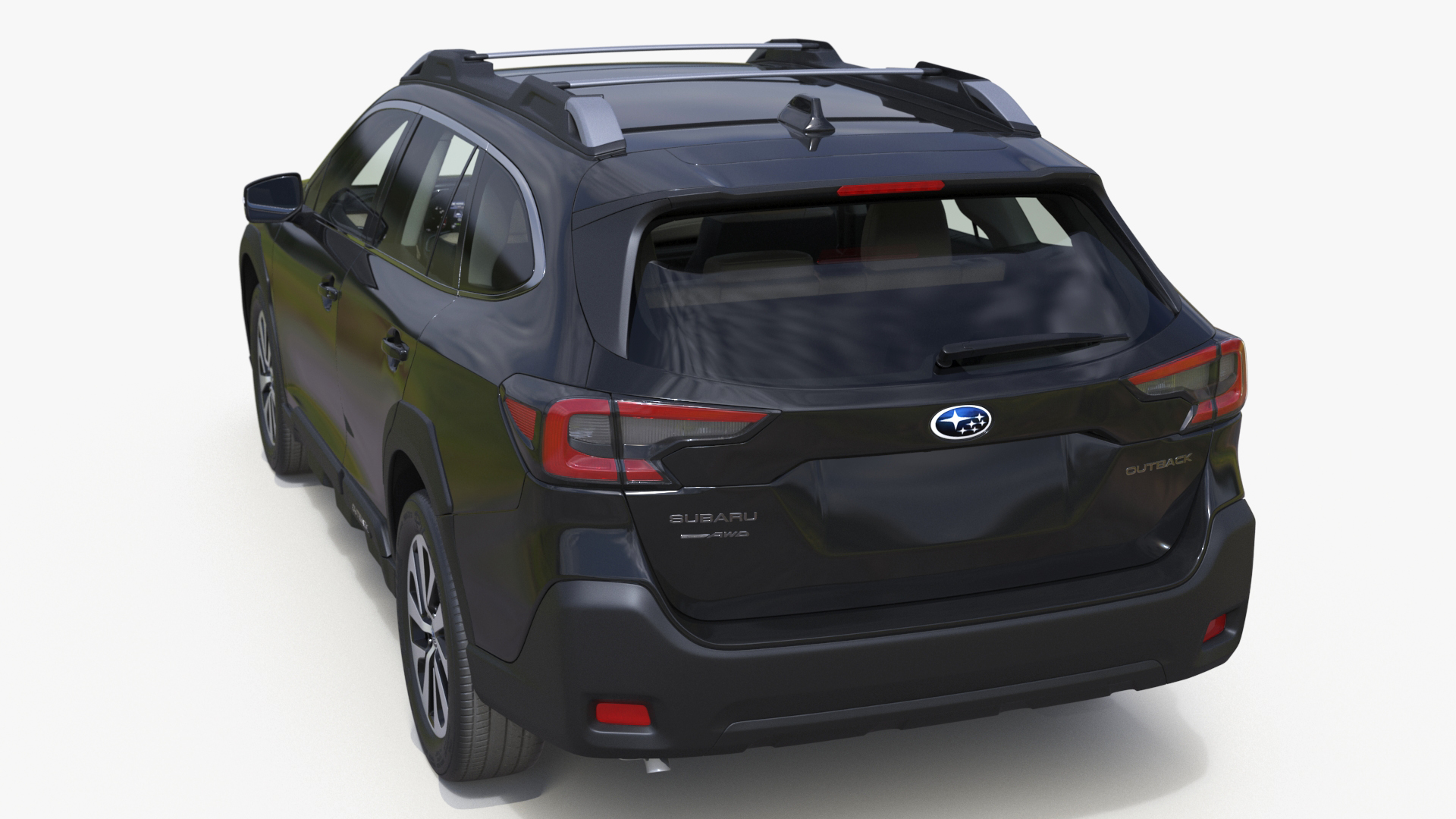 3D model Black Crossover Subaru Outback 2025