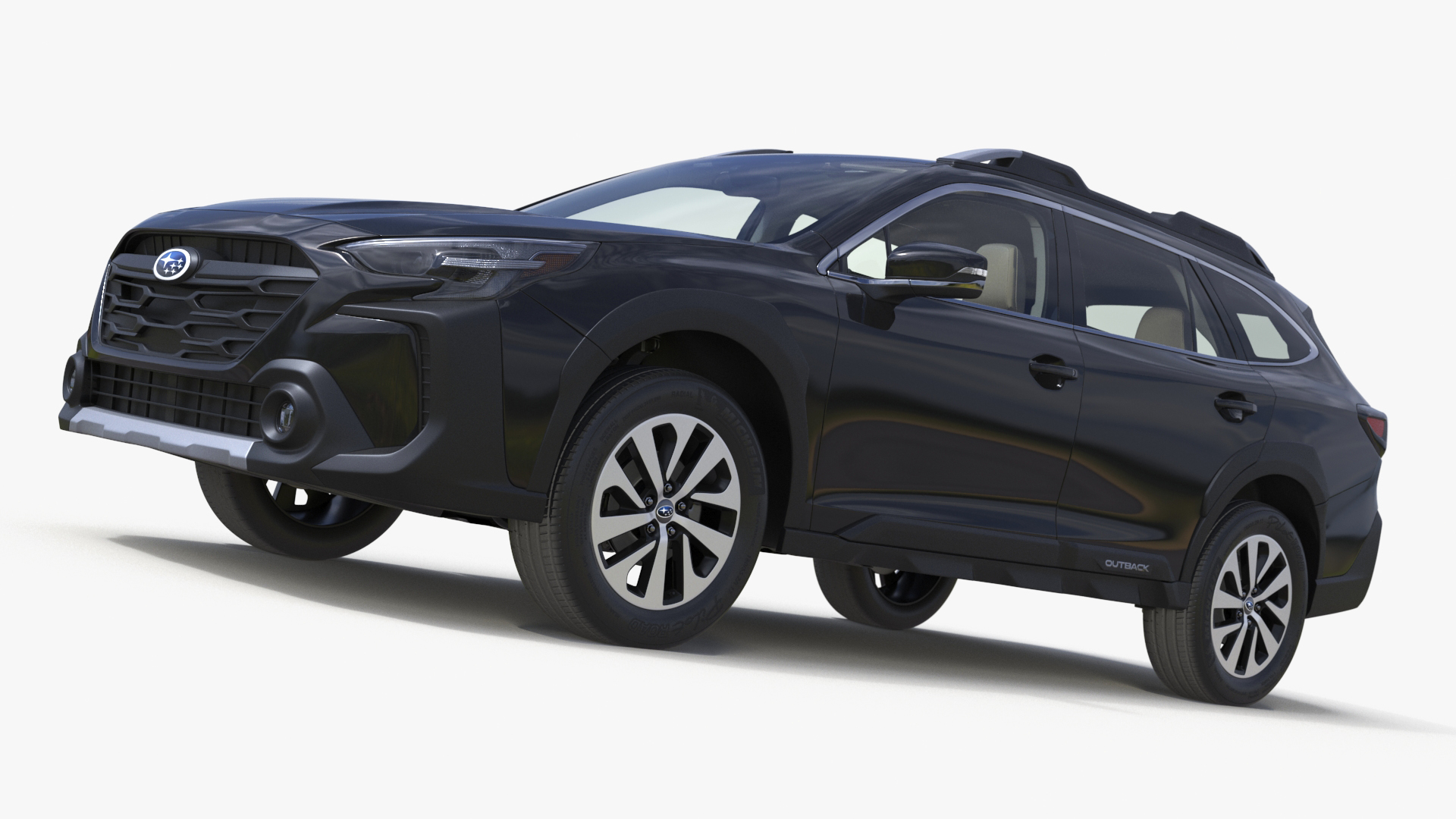 3D model Black Crossover Subaru Outback 2025