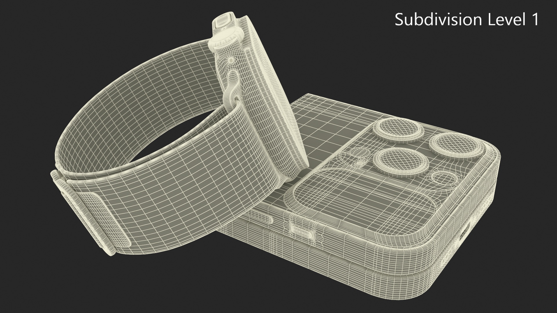 iPhone Flip with Apple Watch Ultra 3D model