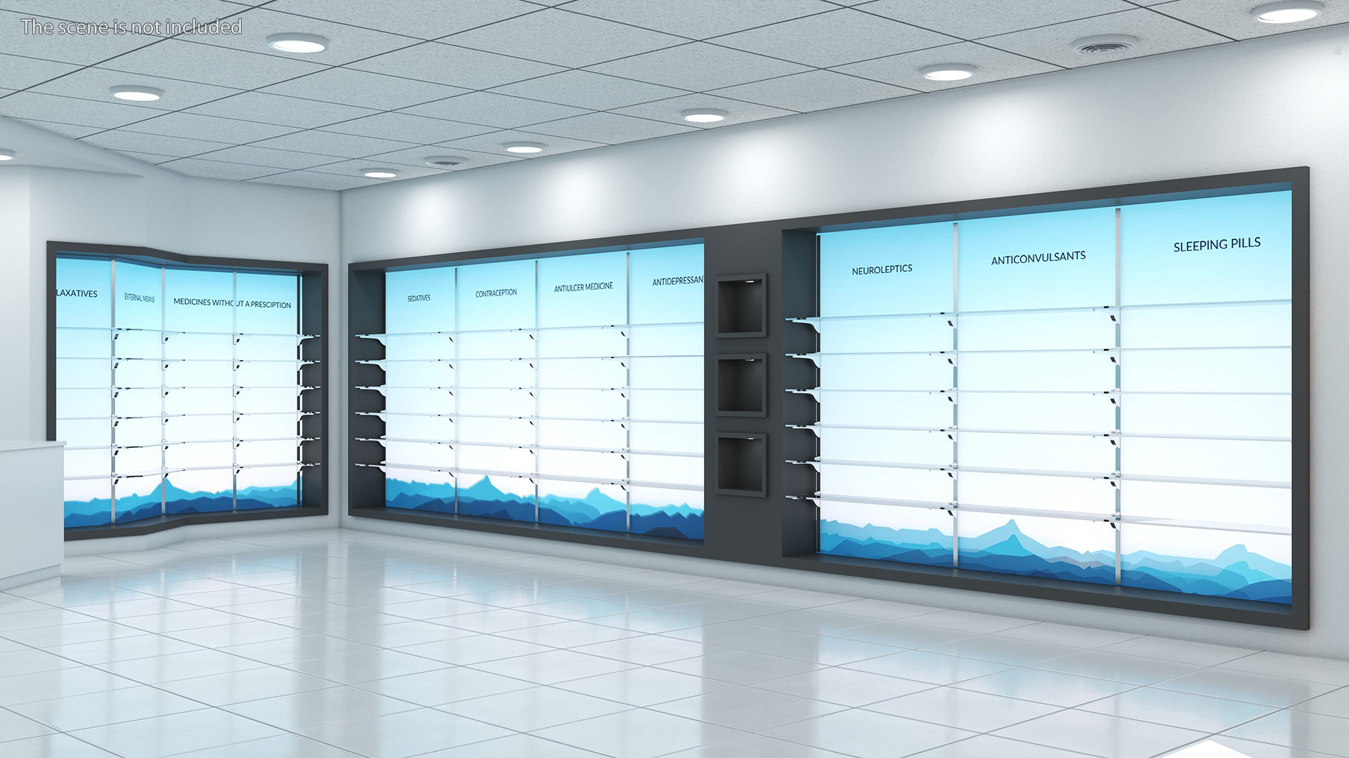 Pharmacy Display Stand 3D