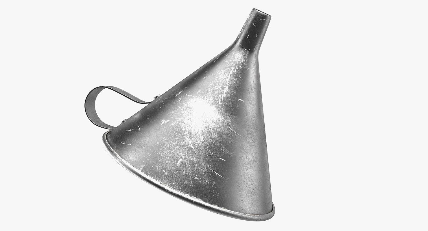 3D Old Metal Funnel