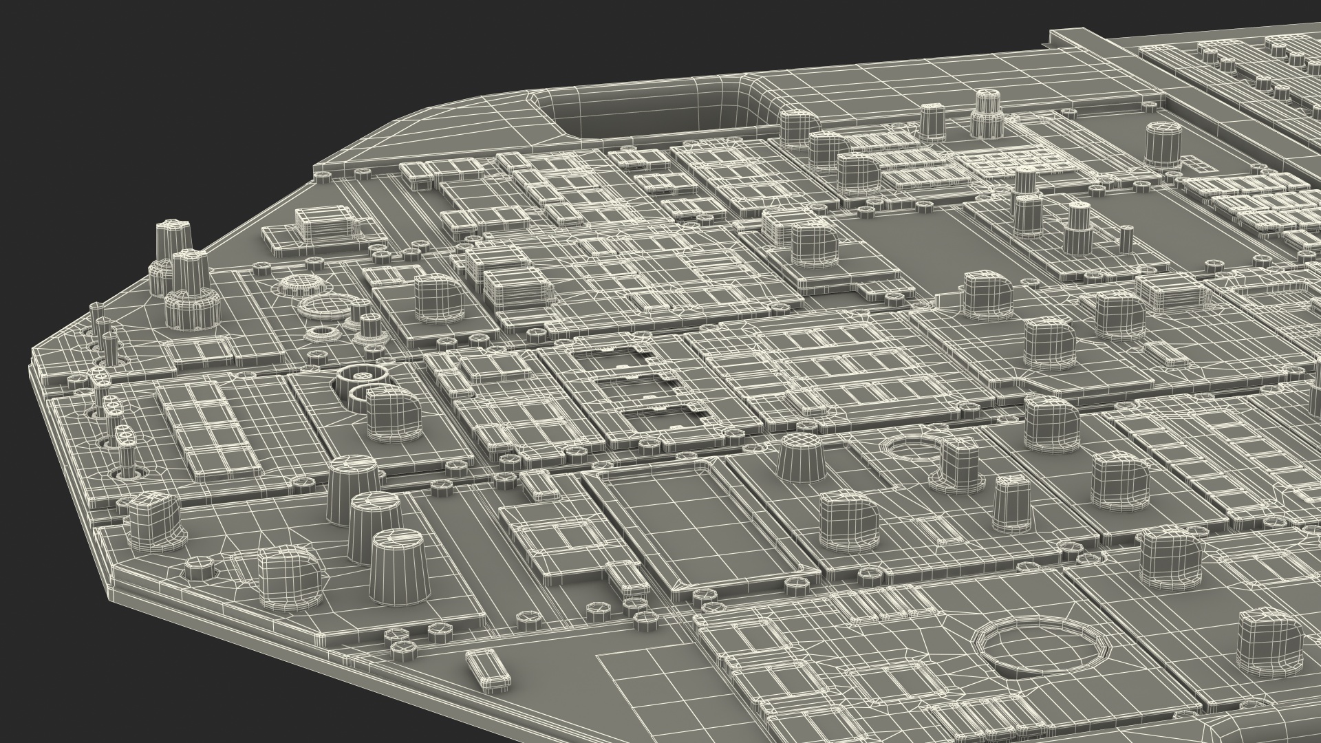 Airplane Control Panel Dashboard 3D