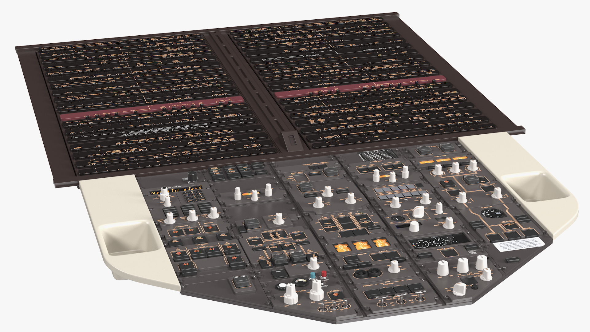 Airplane Control Panel Dashboard 3D