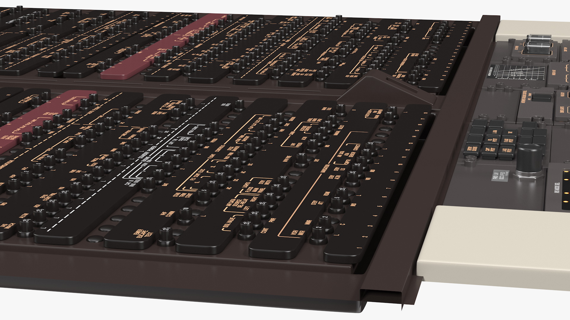 Airplane Control Panel Dashboard 3D