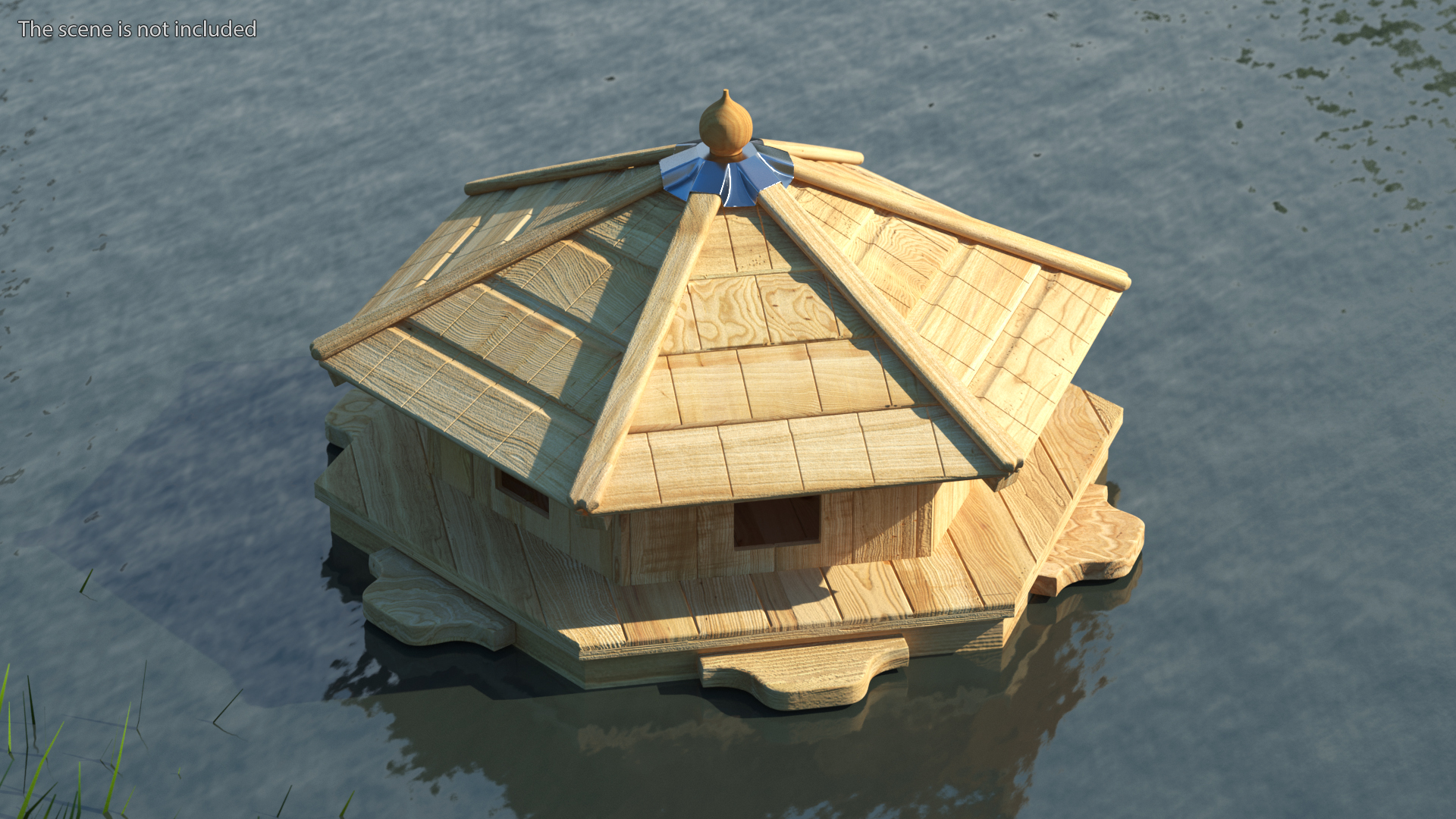 Floating Duck House 6 Nests 3D