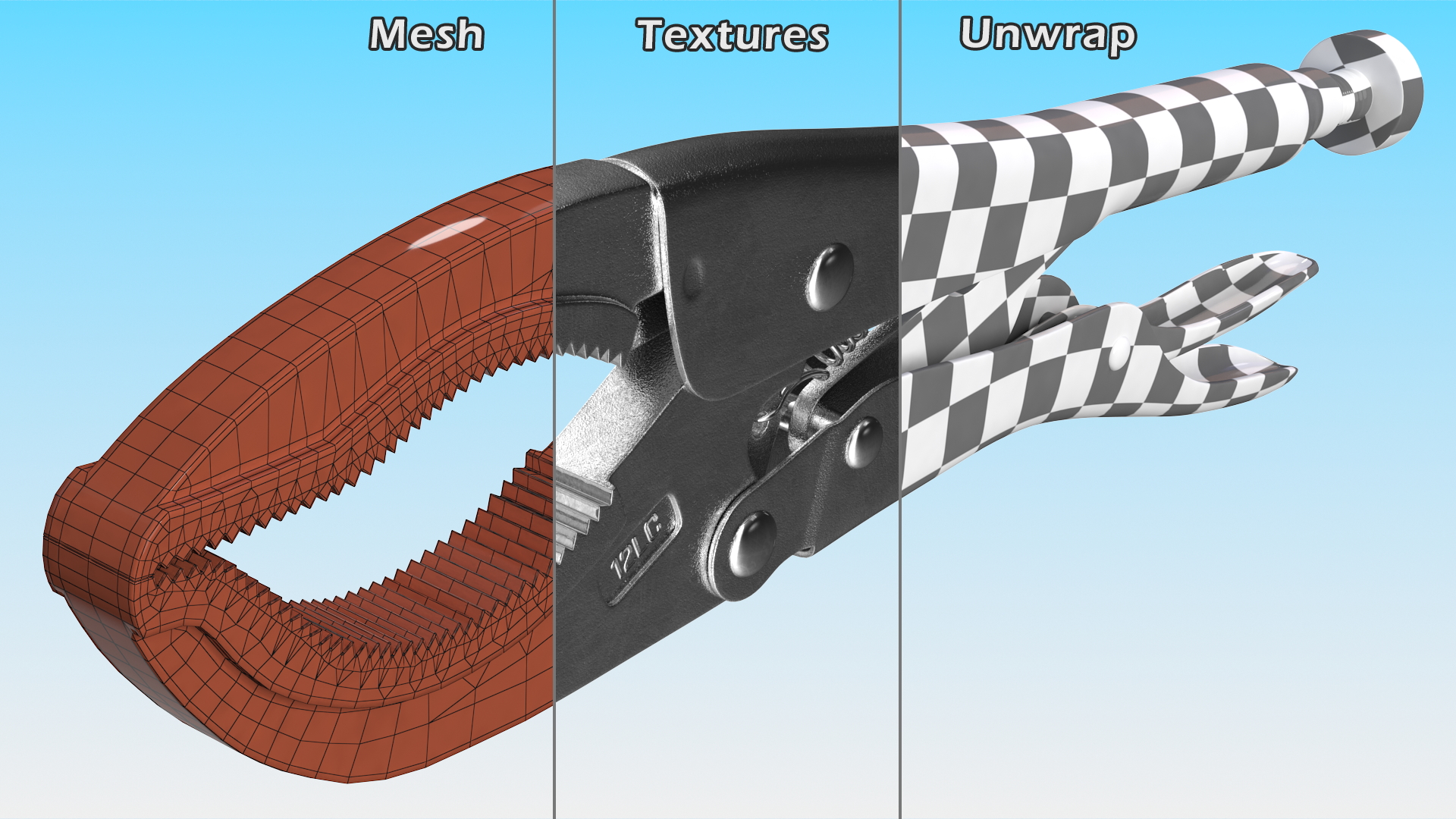 Vise Grip 12LC 3D model