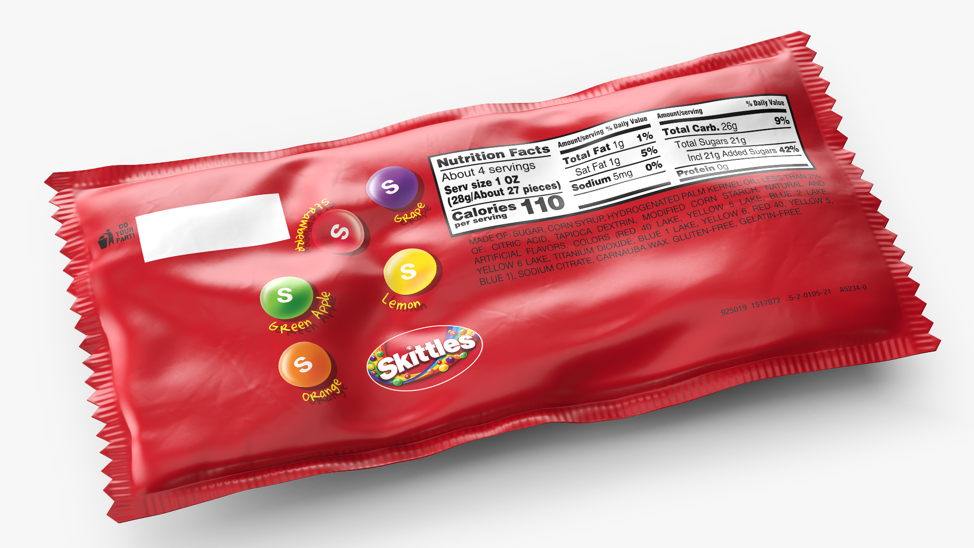 3D model Skittles Original Package