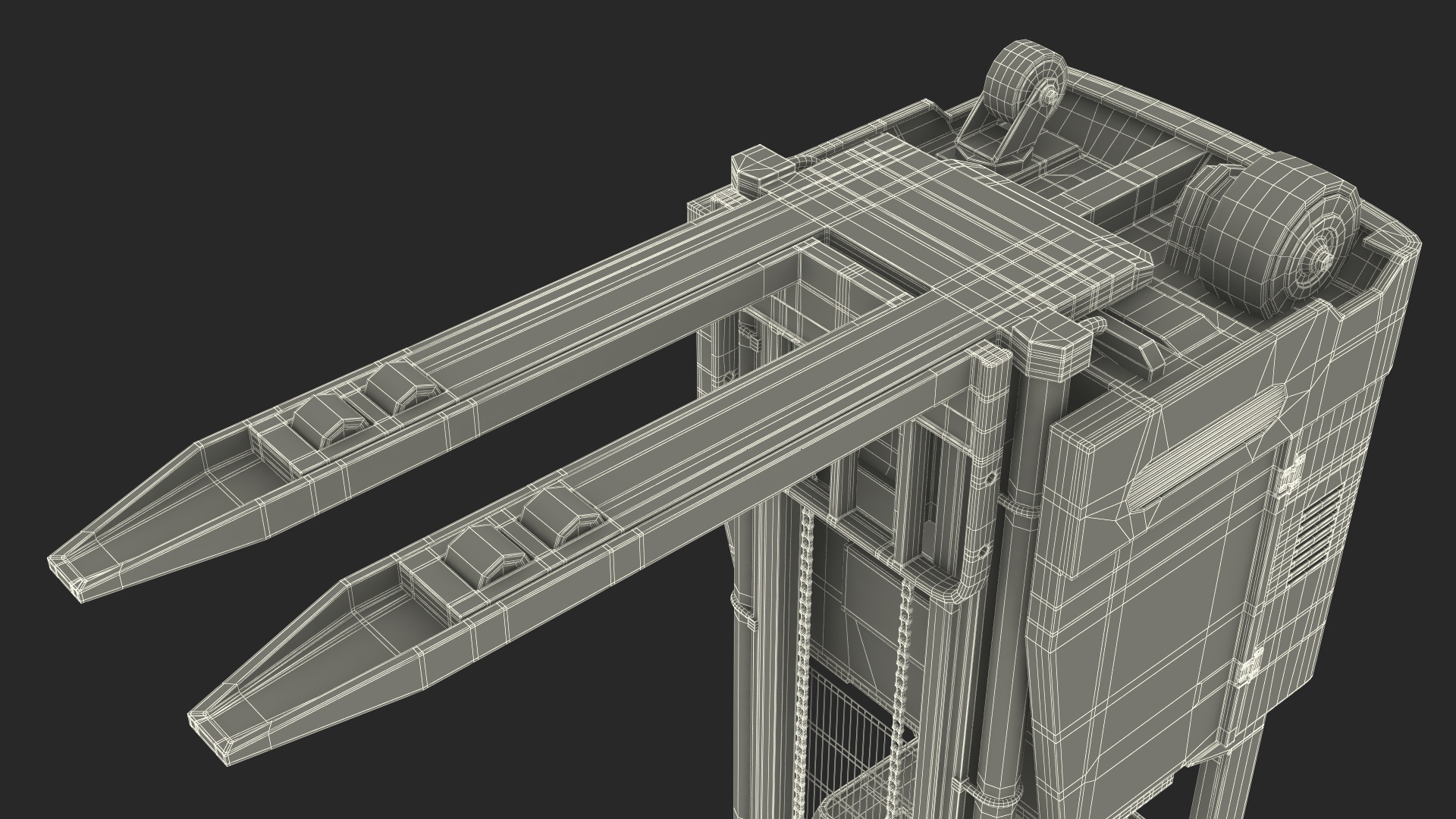 Yale Electric Forklift with Pallet Load 3D model