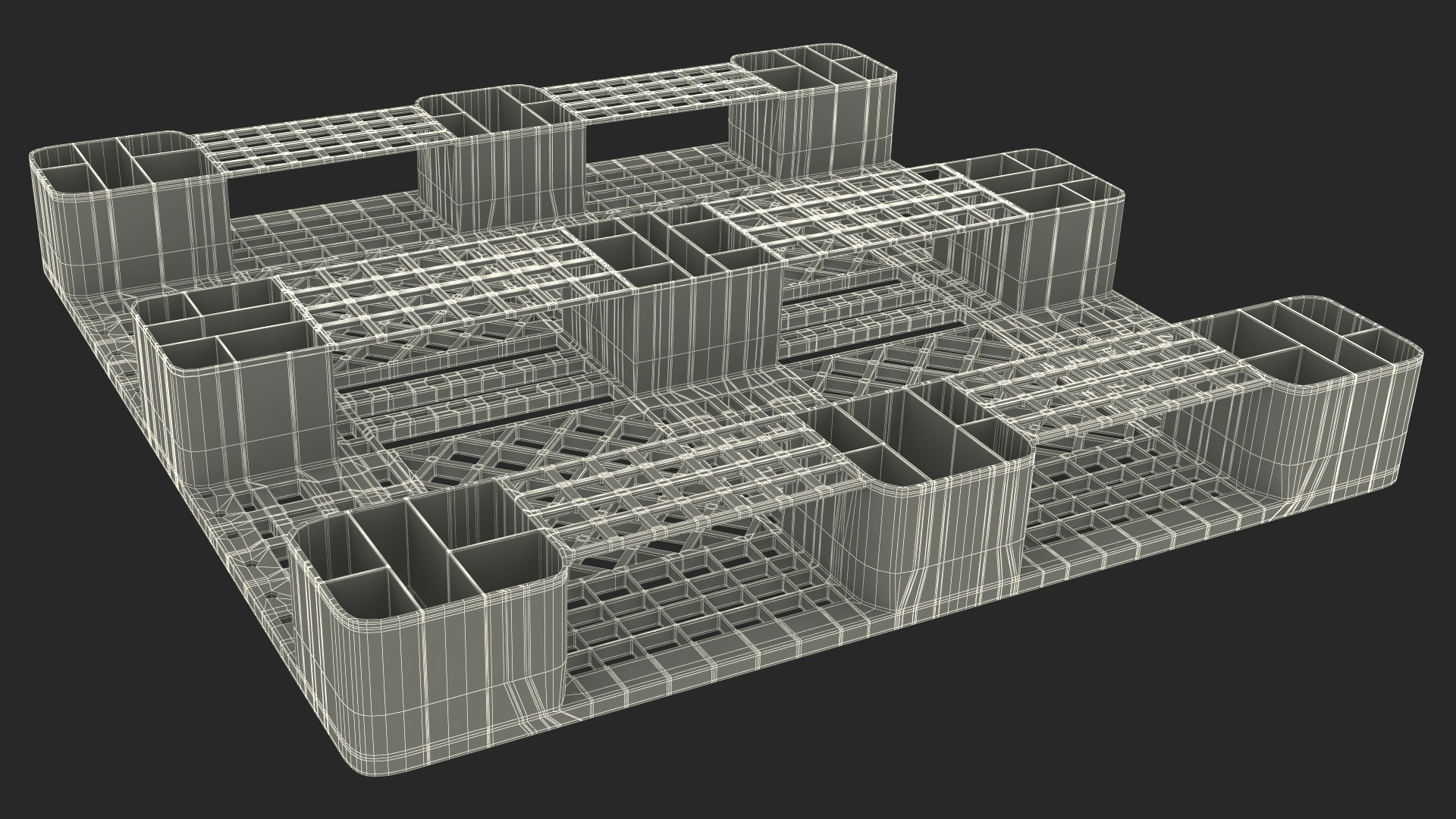 Yale Electric Forklift with Pallet Load 3D model