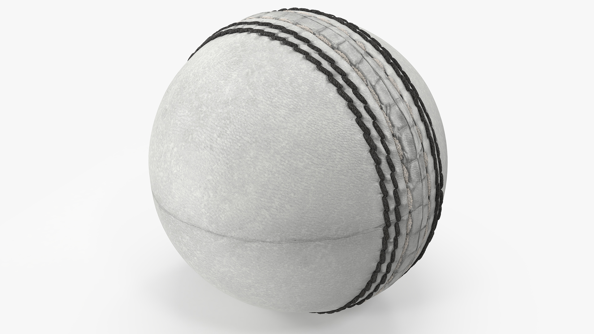 Cricket Ball White Fur 3D