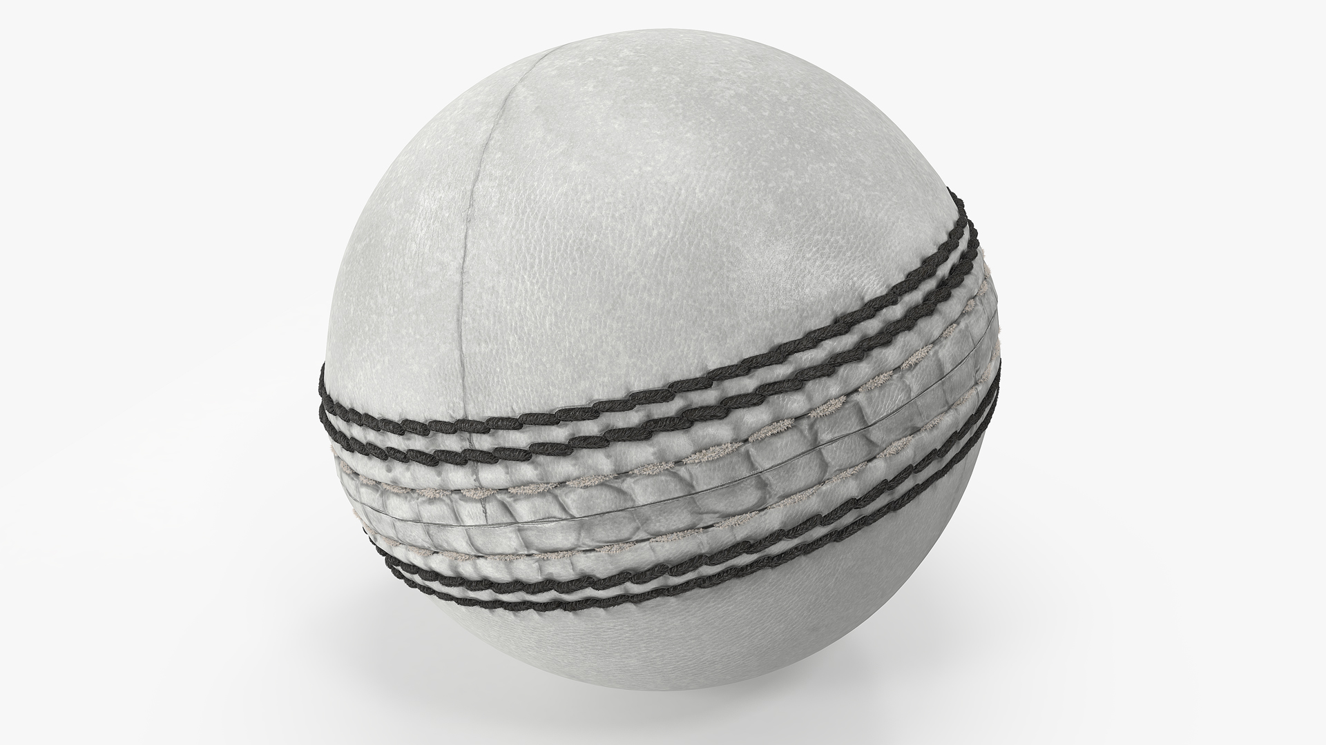 Cricket Ball White Fur 3D