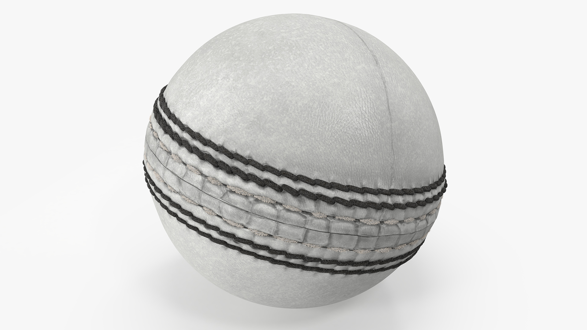 Cricket Ball White Fur 3D