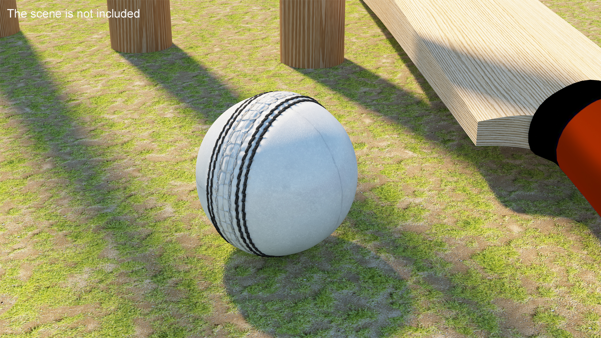 Cricket Ball White Fur 3D