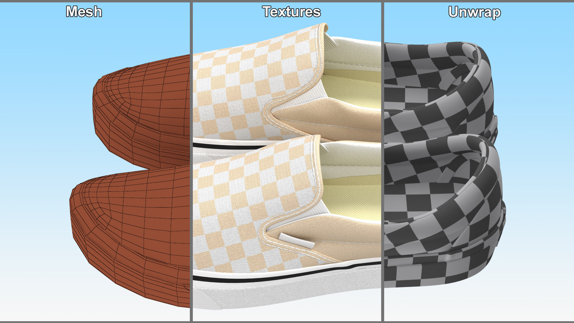 3D model Slip-On Canvas Shoes