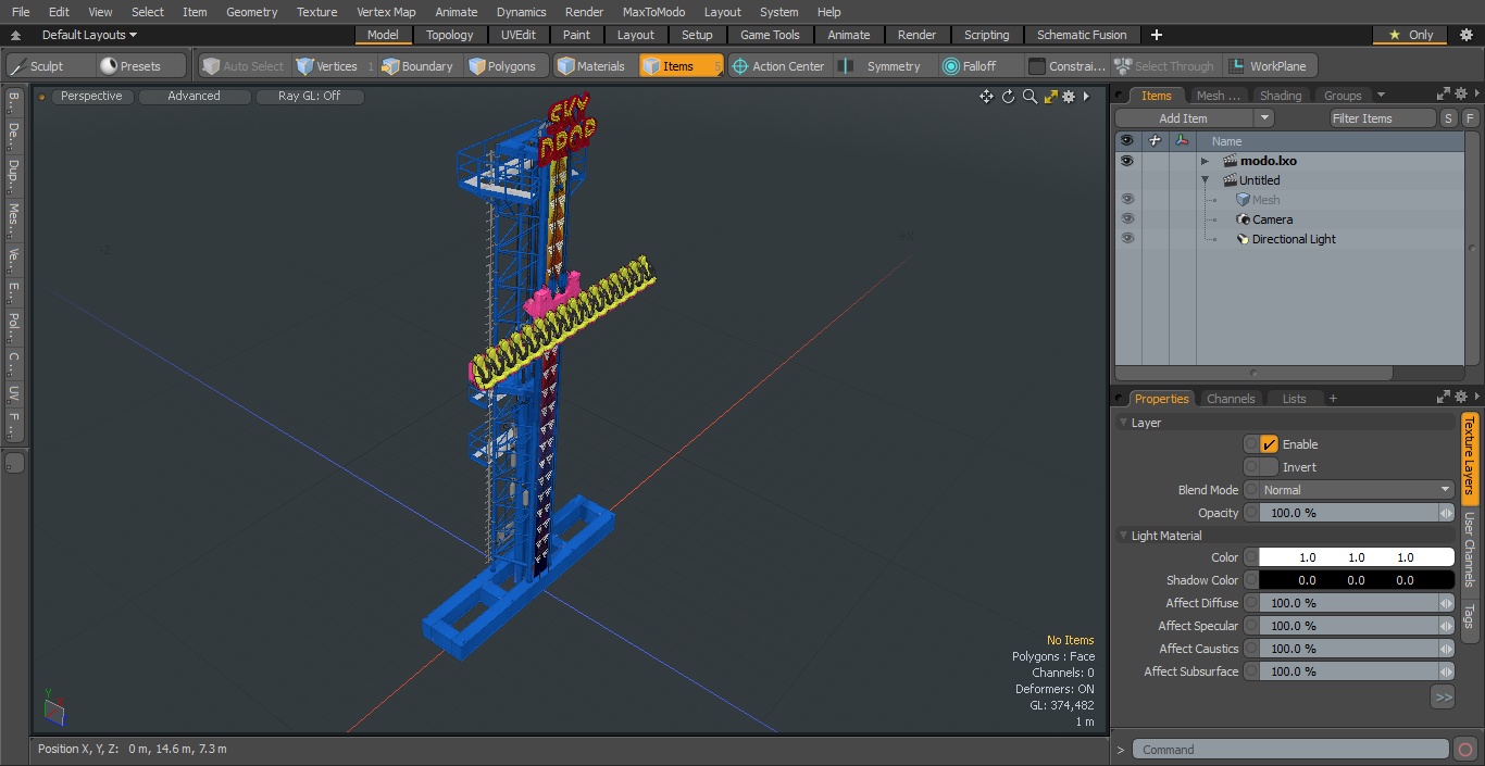 Sky Drop Tower 3D model