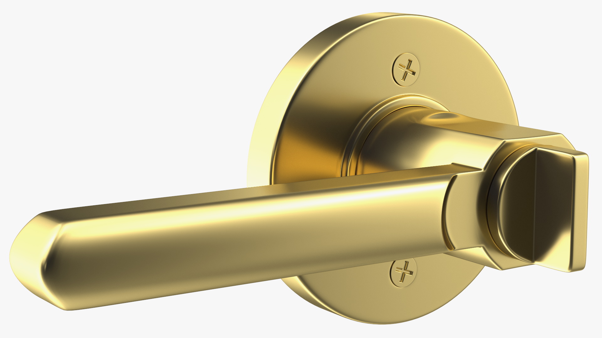 3D Gold Door Handle