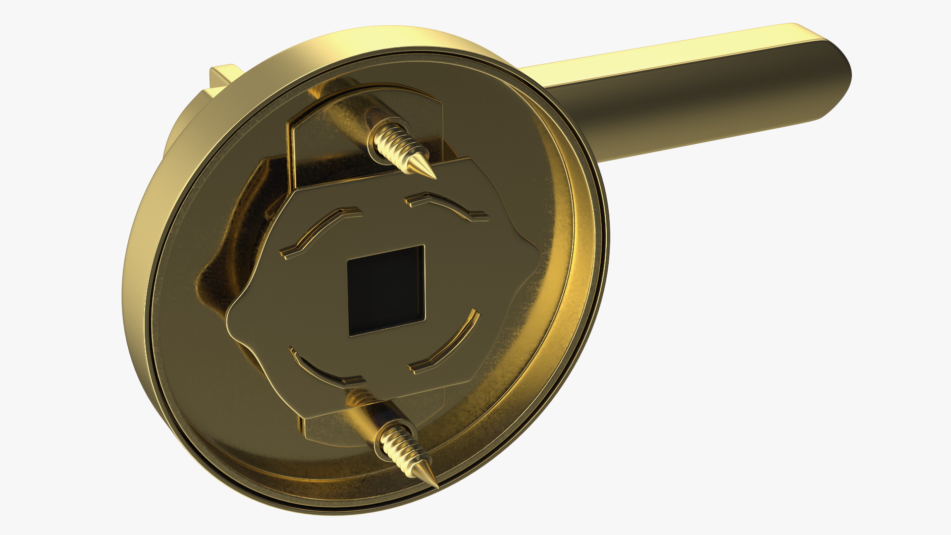 3D Gold Door Handle