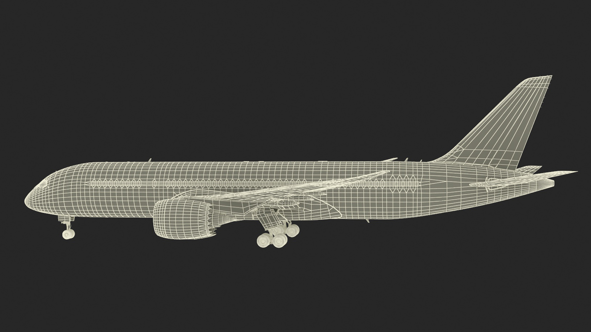 3D Commercial Jet Airliner Boeing 787-8 Rigged model