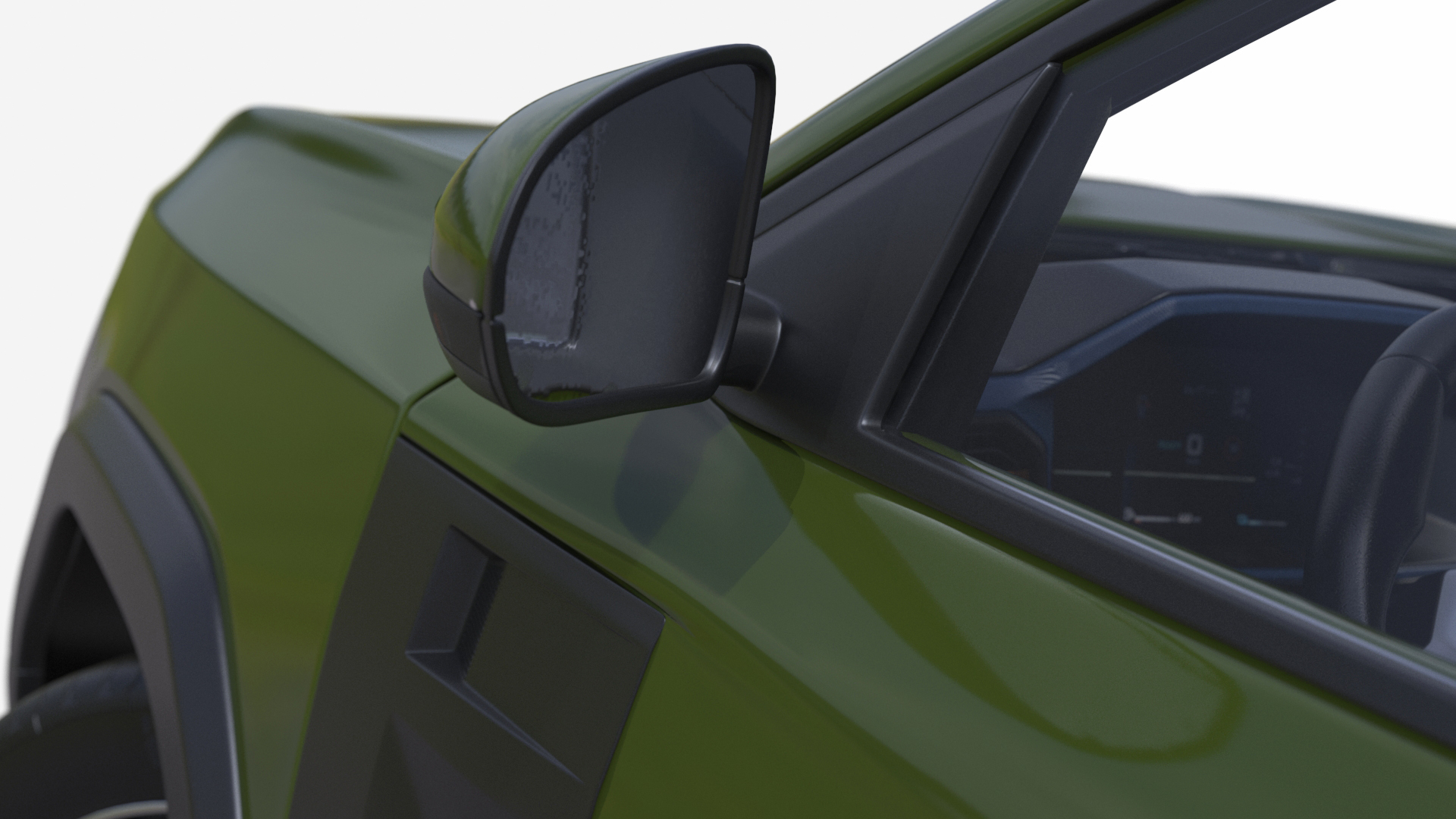 Modern Crossover SUV Green Rigged for Maya 3D