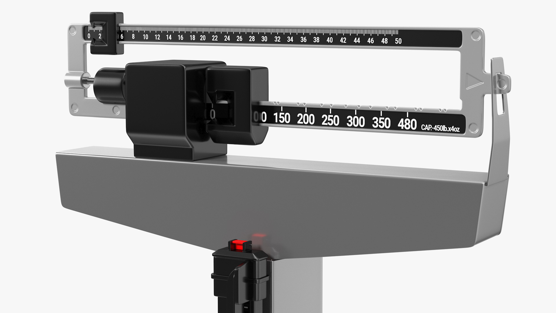 Mechanical Patient Weighing Scale with Height Rod 3D model