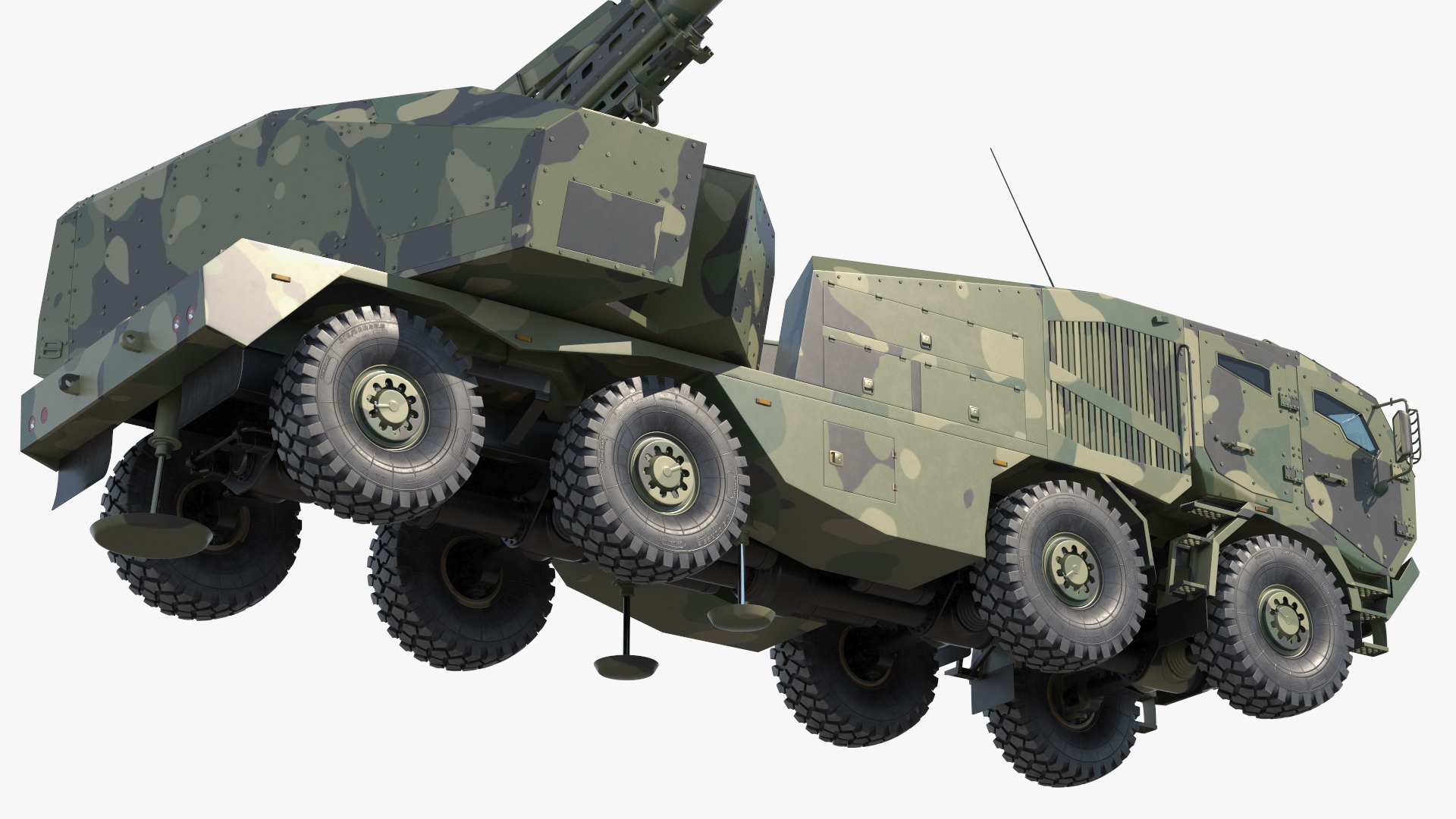 3D Artillery Self Propelled Howitzer in Full Readiness