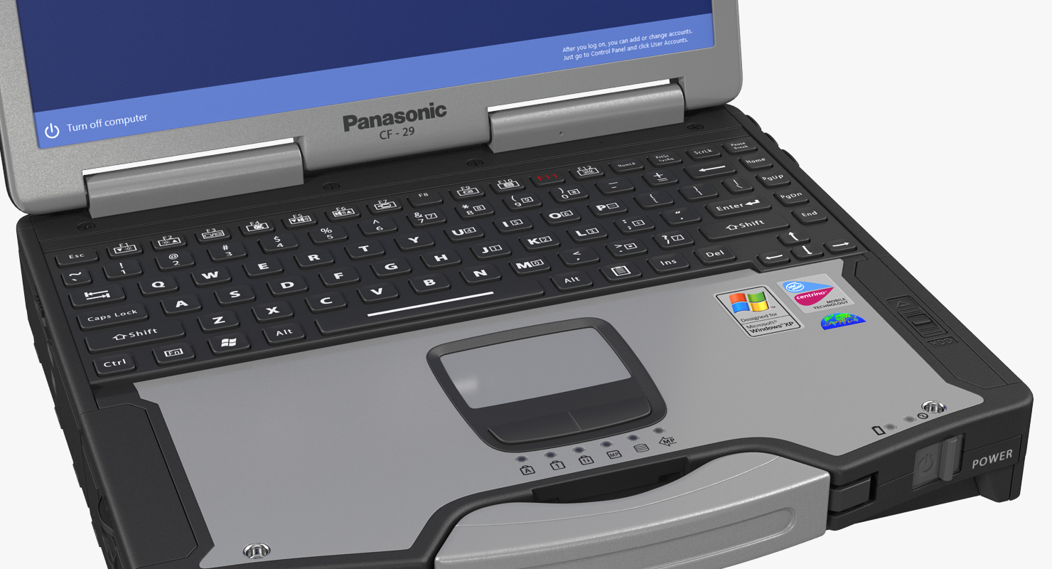 3D Panasonic Toughbook Rigged