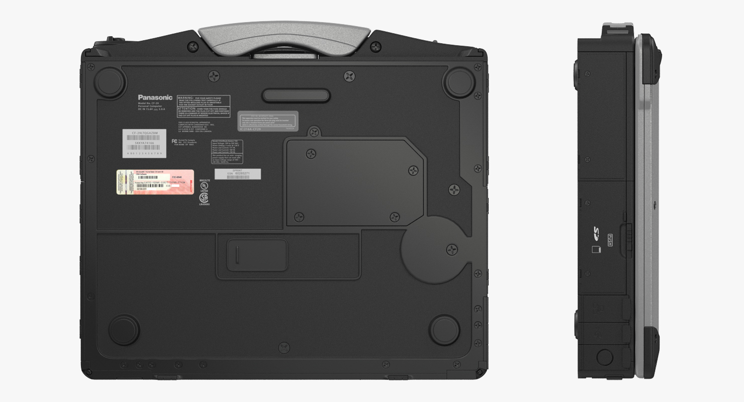 3D Panasonic Toughbook Rigged