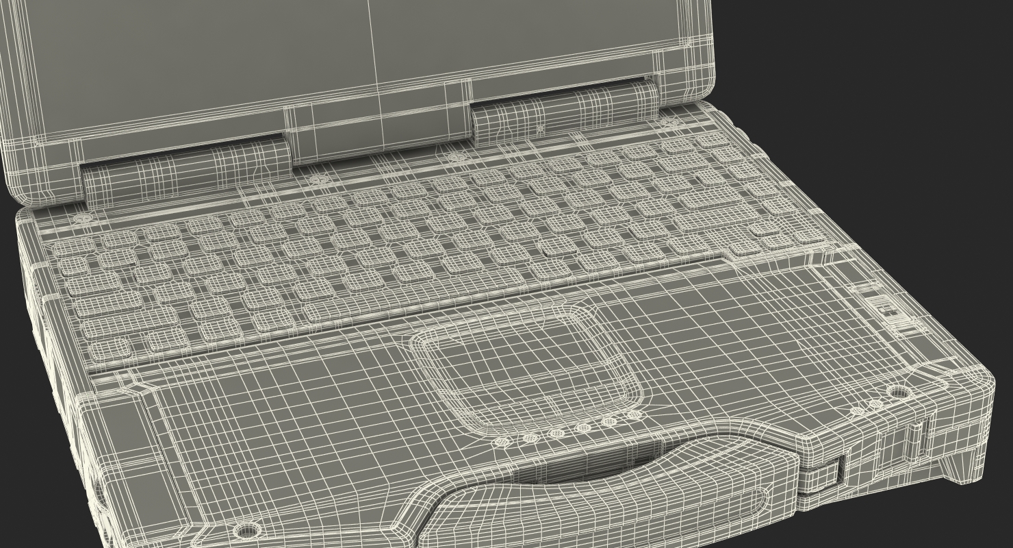 3D Panasonic Toughbook Rigged