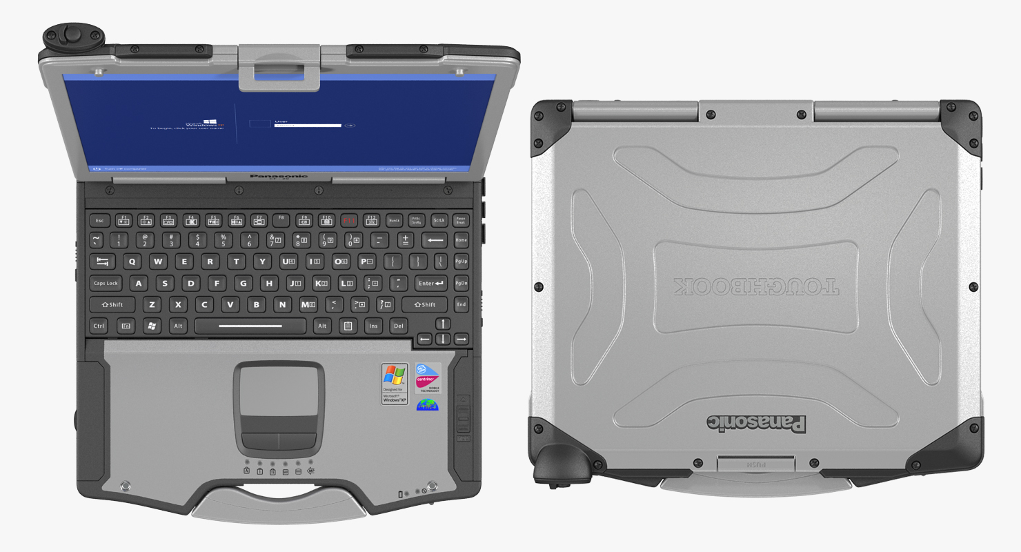 3D Panasonic Toughbook Rigged