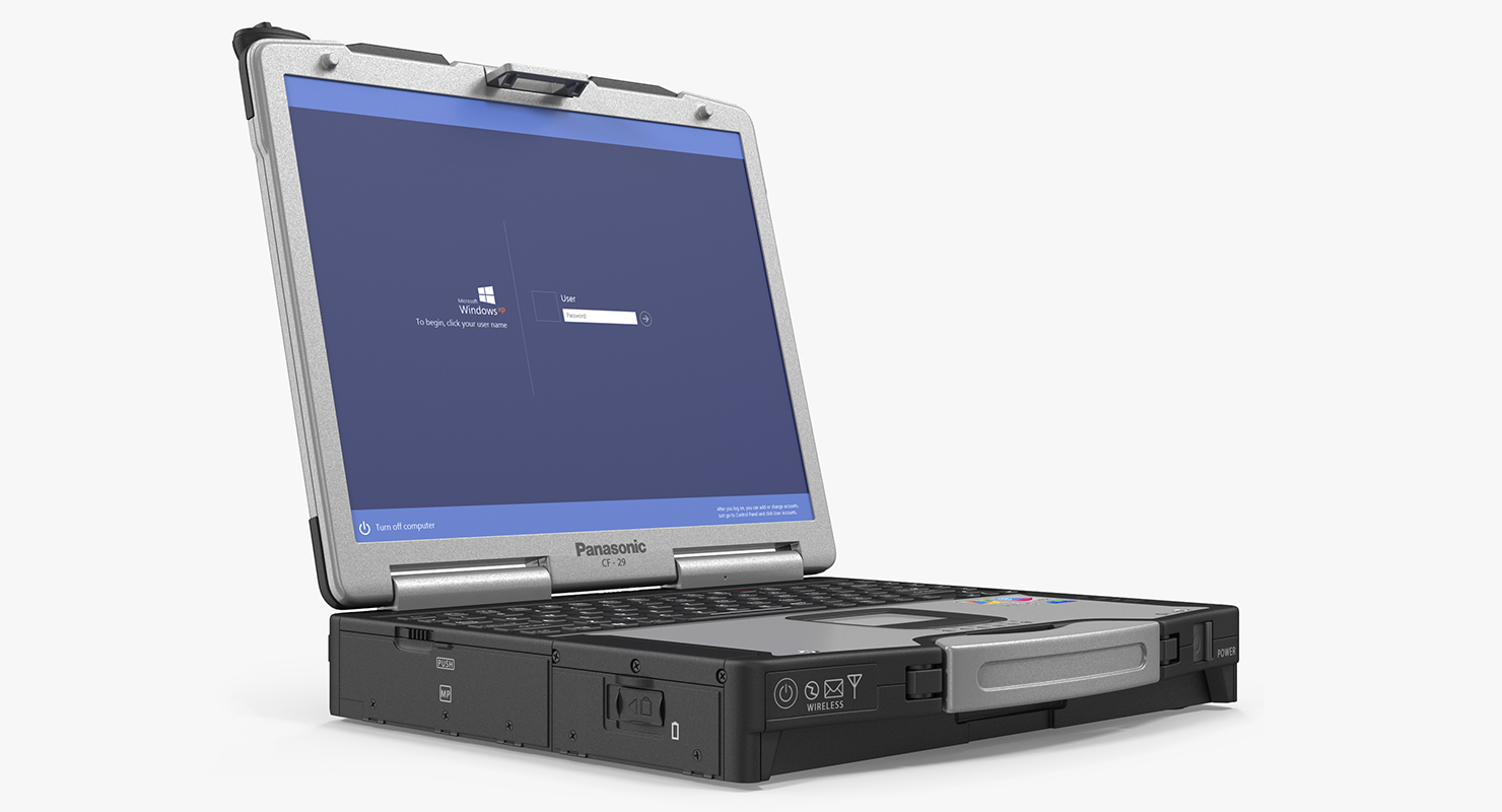 3D Panasonic Toughbook Rigged