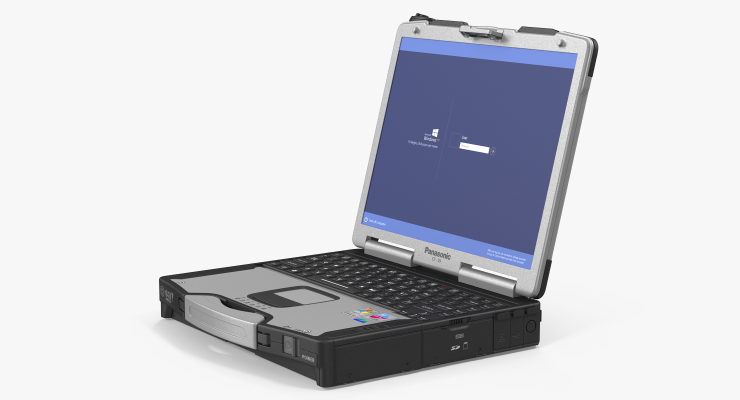 3D Panasonic Toughbook Rigged