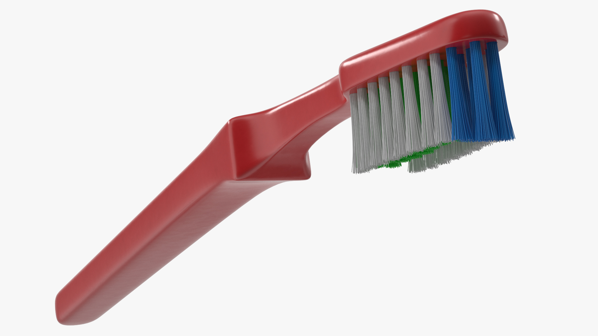 3D Glass with Toothbrushes model