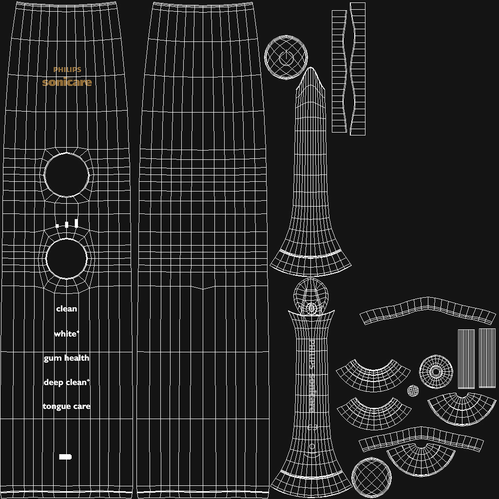 3D Glass with Toothbrushes model