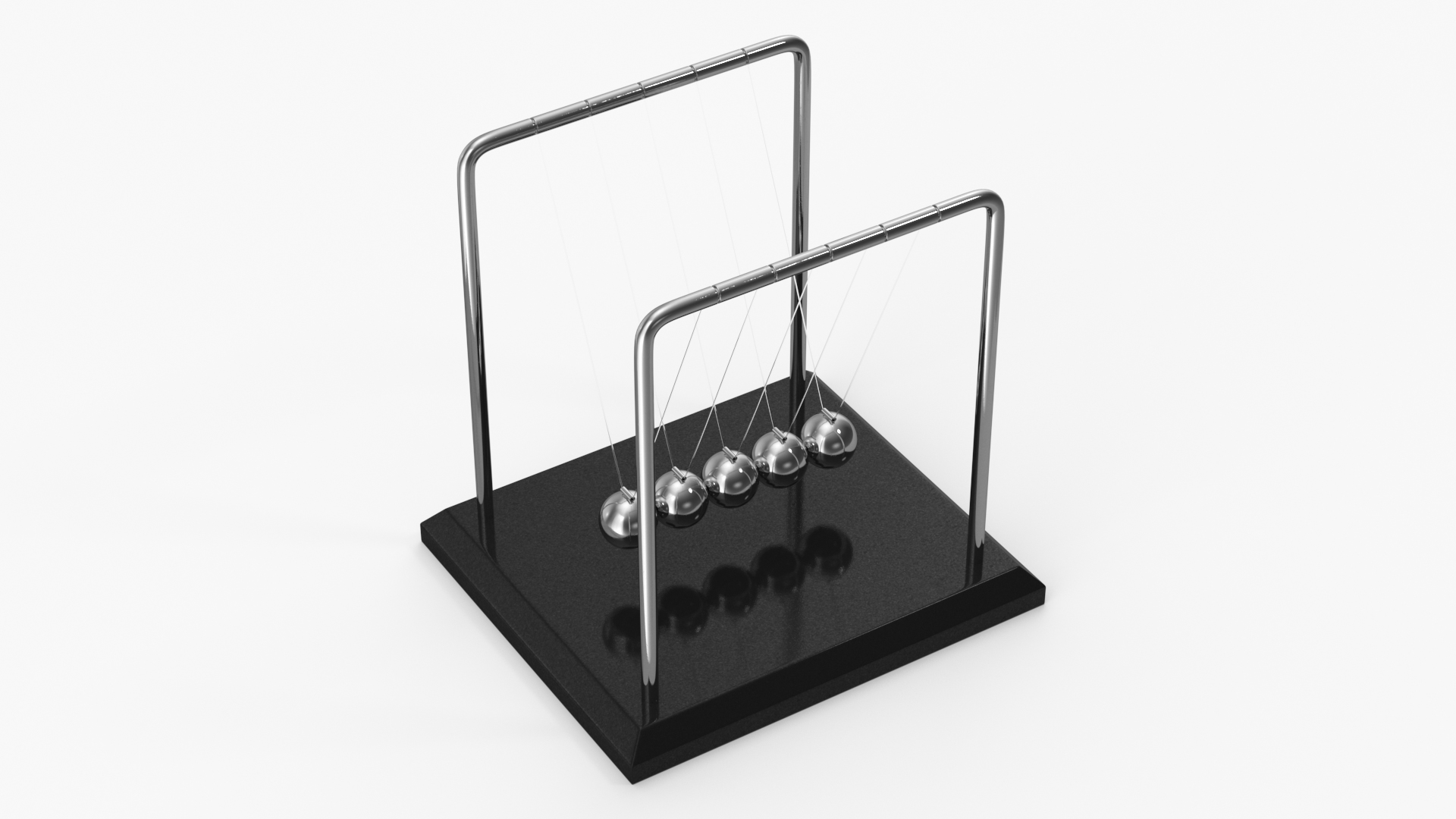 3D Newtons Cradle Executive Desk Toy model