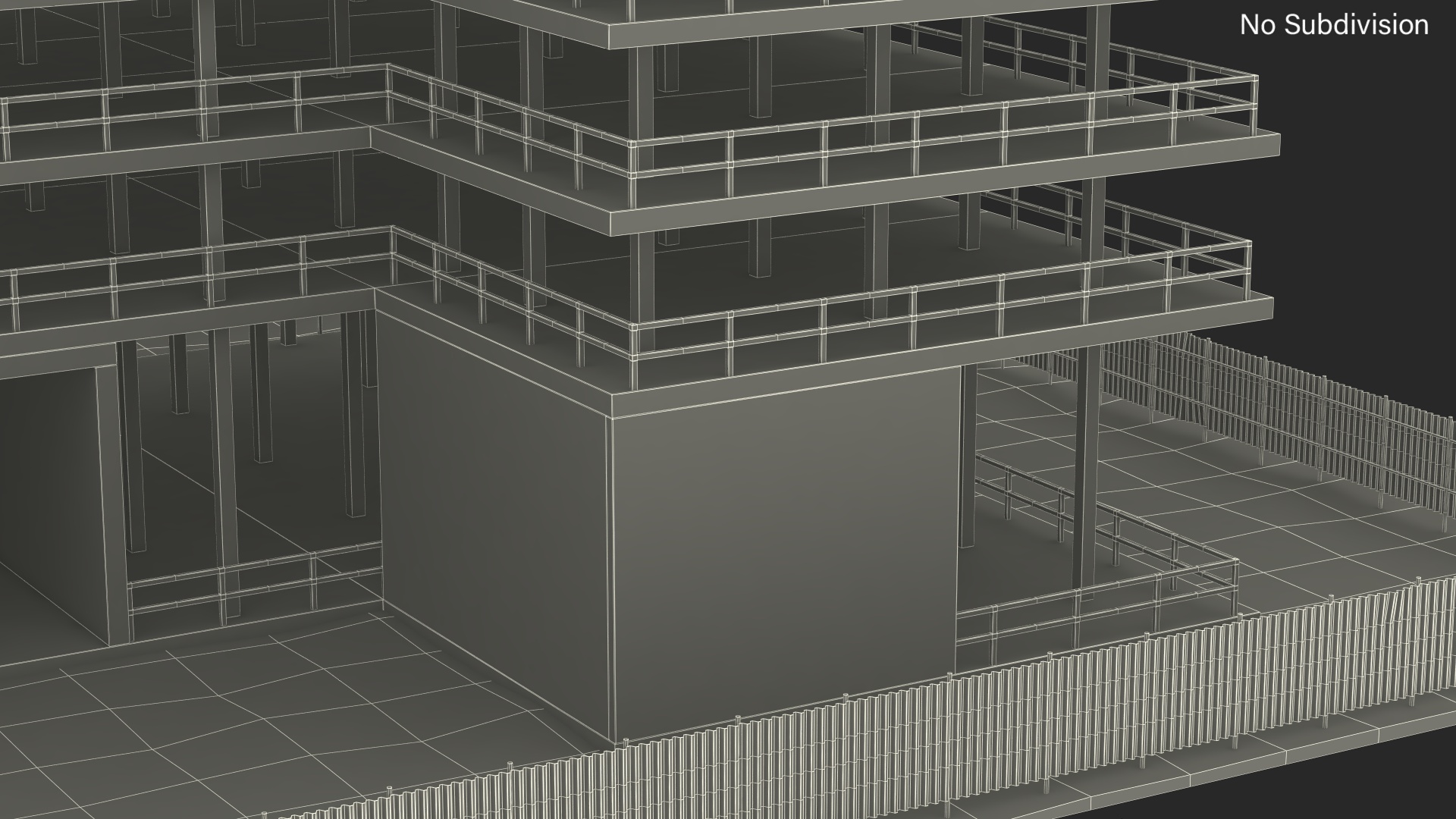 High Rise Building Under Construction 3D