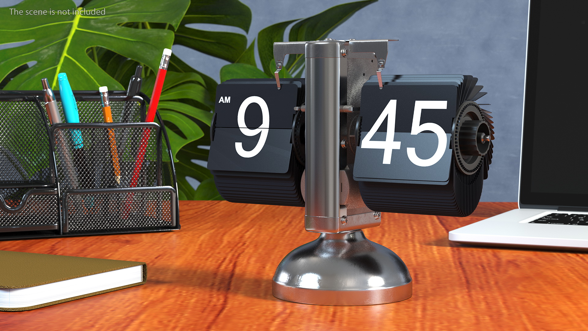 Retro Digital Flip Down Clock 3D model