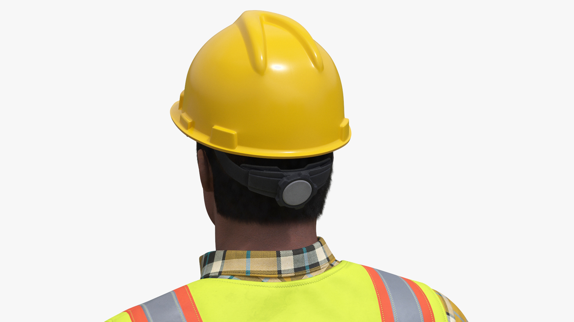 3D model Construction Worker A-Pose Fur