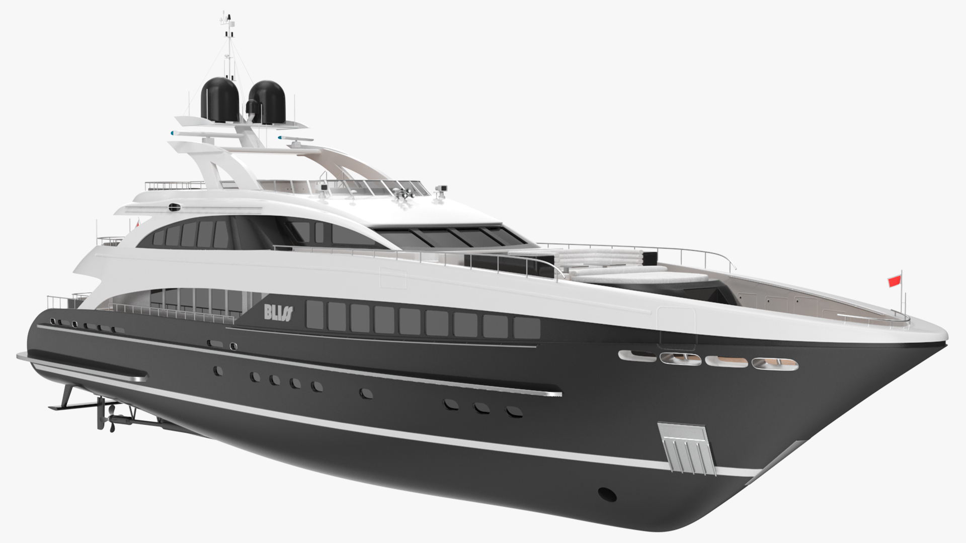 3D Bliss Motor Mega Yacht for Travel model