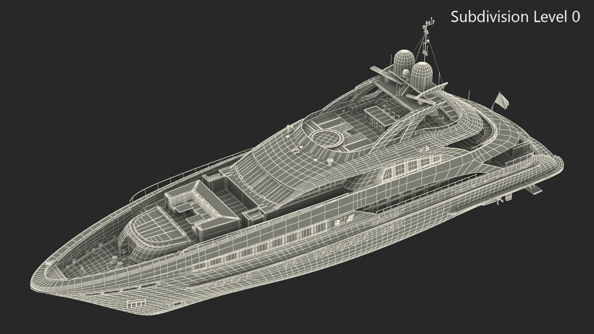 3D Bliss Motor Mega Yacht for Travel model